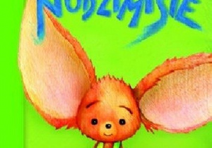 Okładka książki Nudzimisie. Na zielonym tle brązowy stworek o dużych uszach.